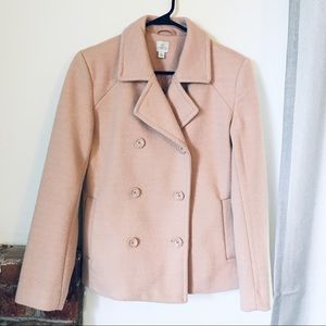 Lauren Conrad Wool Blend Peacoat Light Pink Tone 6